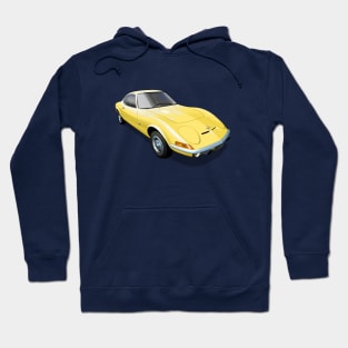 1972 Opel GT in yellow Hoodie